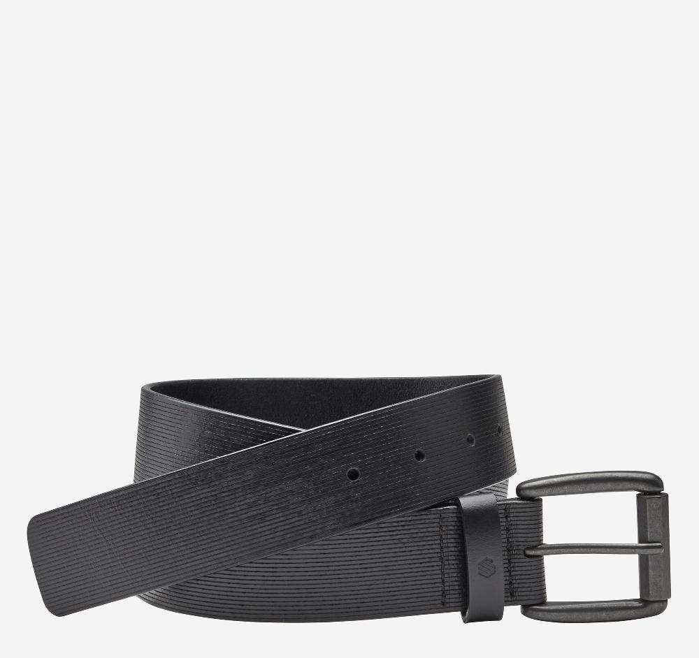 johnston & murphy Scored Roller Buckle Belt Black