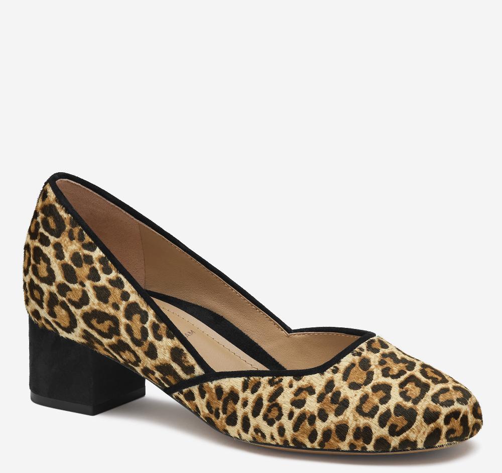 johnston & murphy Sienna Pump Leopard Haircalf