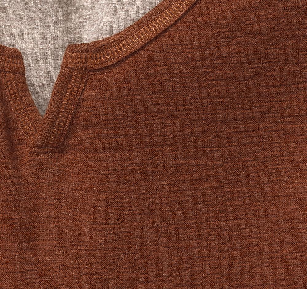 Johnston & Murphy Split-Neck Pullover Orange