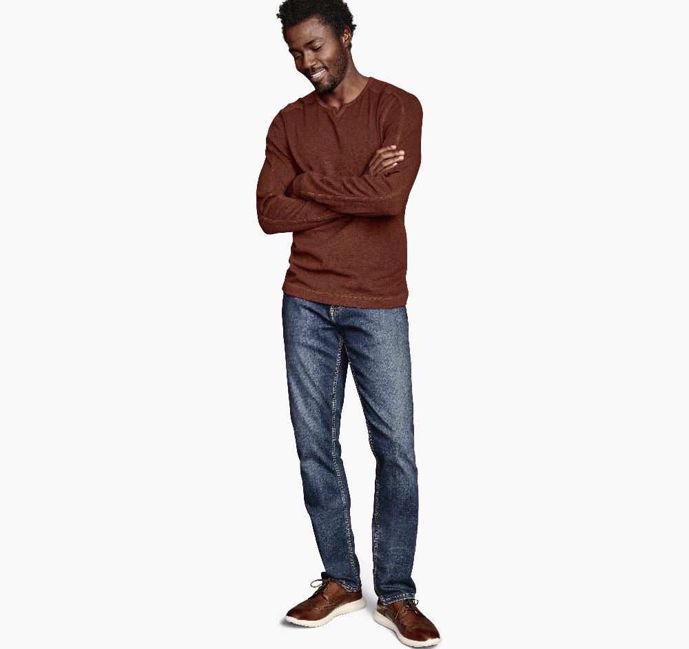 Johnston & Murphy Split-Neck Pullover Orange