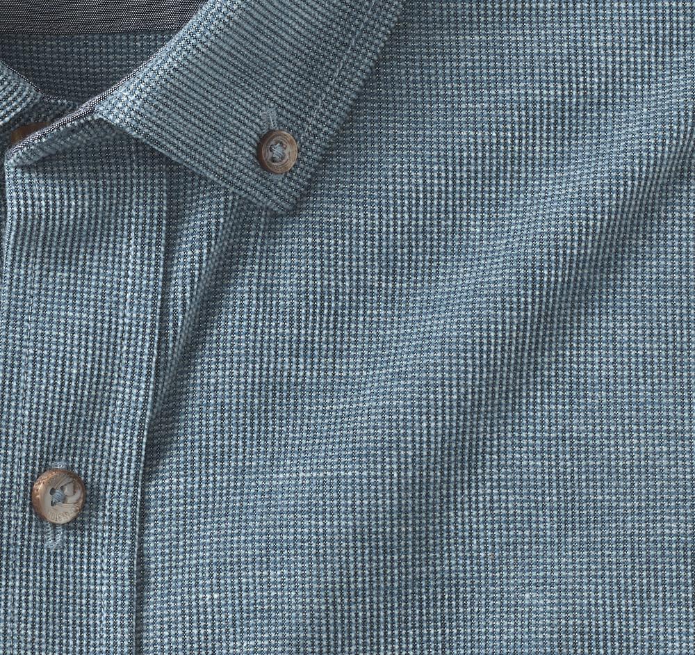 Johnston & Murphy Textured Corduroy Shirt Blue