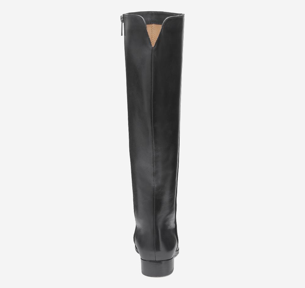 Johnston & Murphy Tinsley Riding Boot Black Calfskin