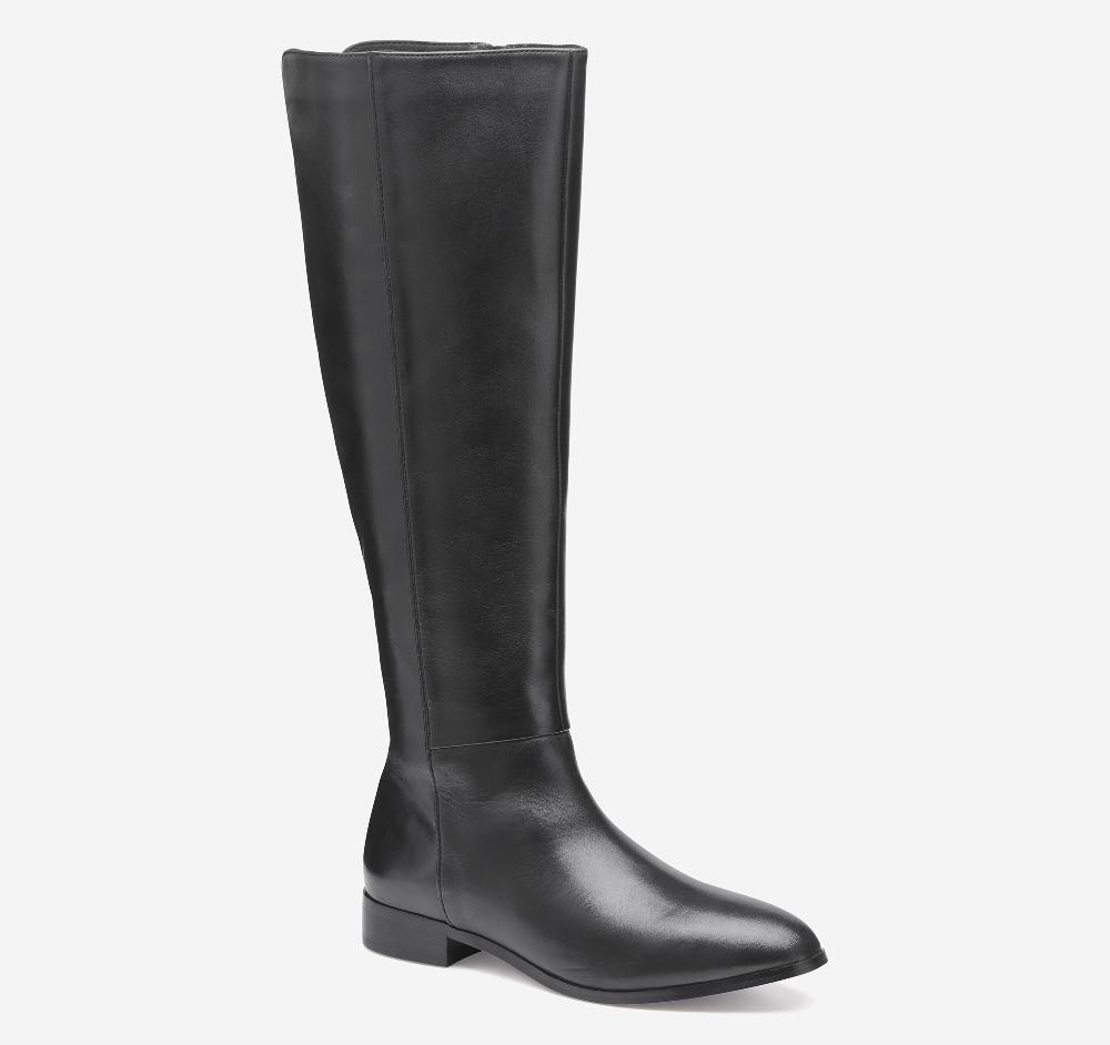johnston & murphy Tinsley Riding Boot Black Calfskin