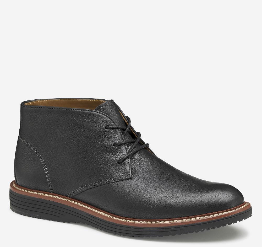 johnston & murphy Upton Chukka Black Full Grain