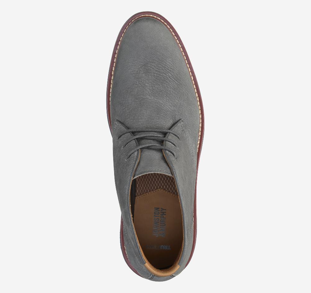 Johnston & Murphy Upton Chukka Gray Nubuck