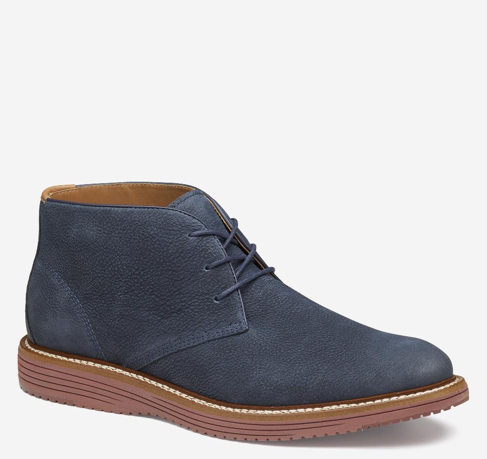 johnston & murphy Upton Chukka Navy Nubuck