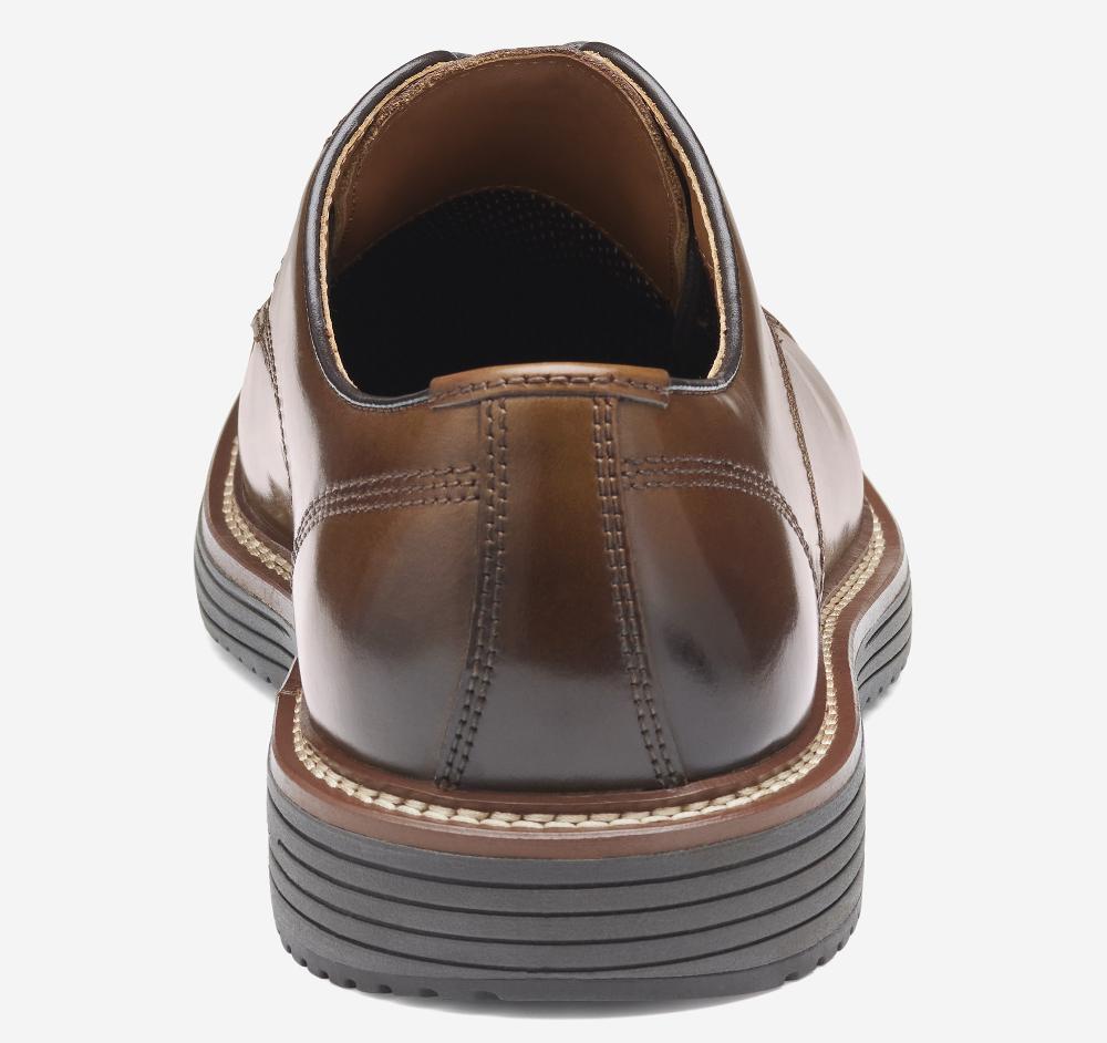 Johnston & Murphy Upton Dress Cap Toe Tan Full Grain