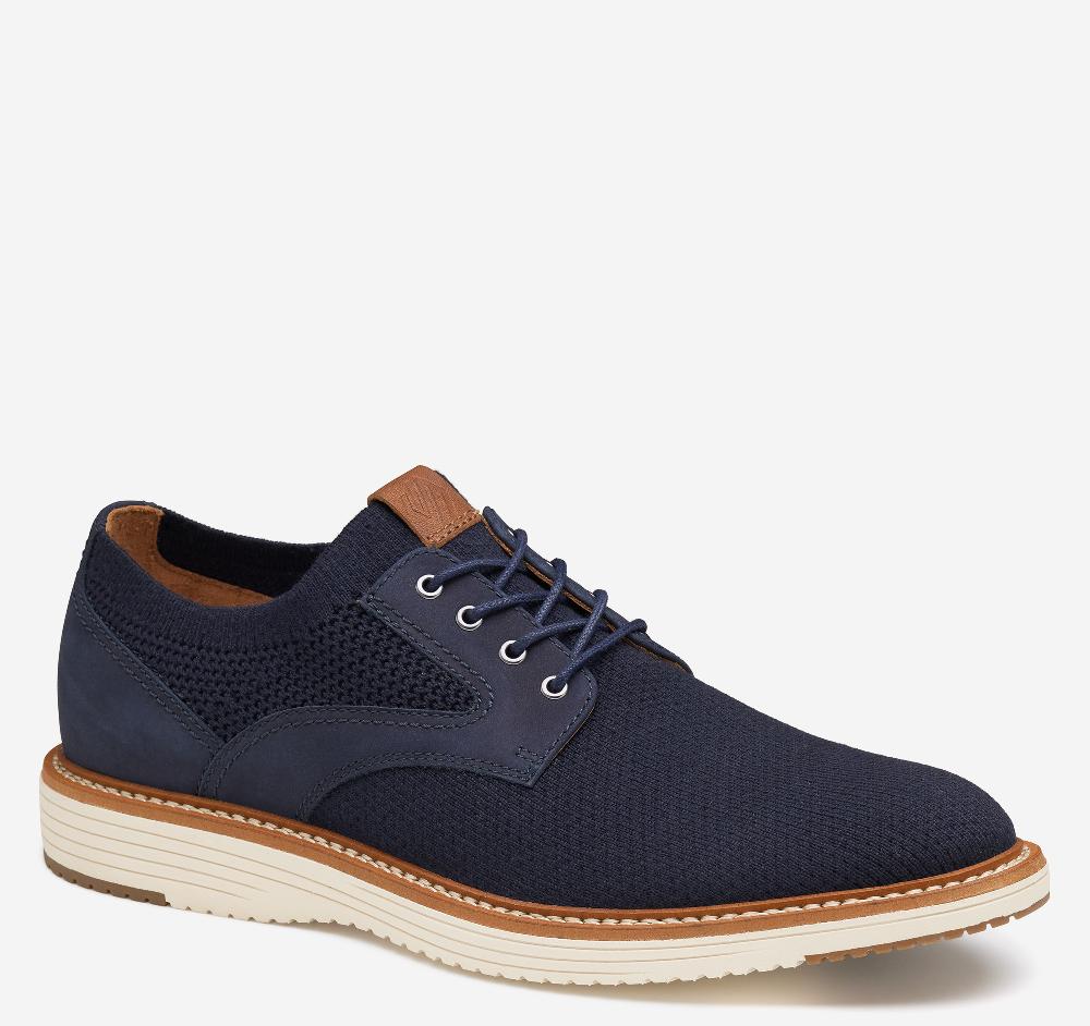 johnston & murphy Upton Knit Plain Toe Navy Knit