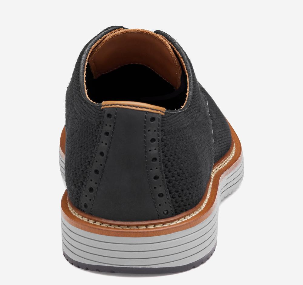 Johnston & Murphy Upton Knit Wingtip Black Knit