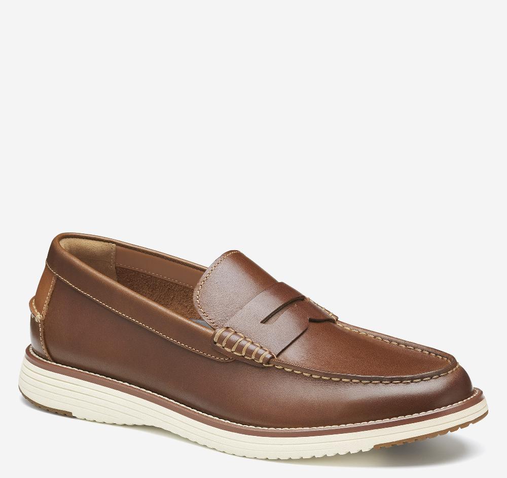 johnston & murphy Upton Penny Loafer Tan Full Grain