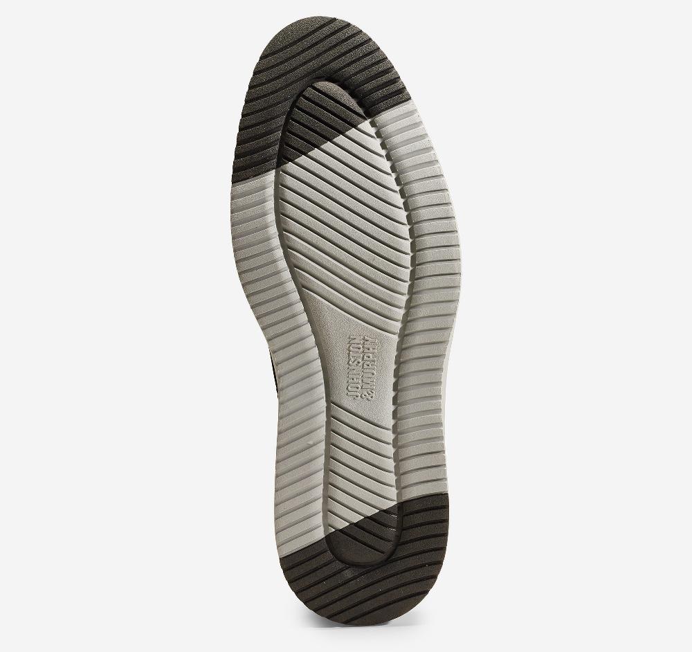 Johnston & Murphy Upton Plain Toe Black Full Grain