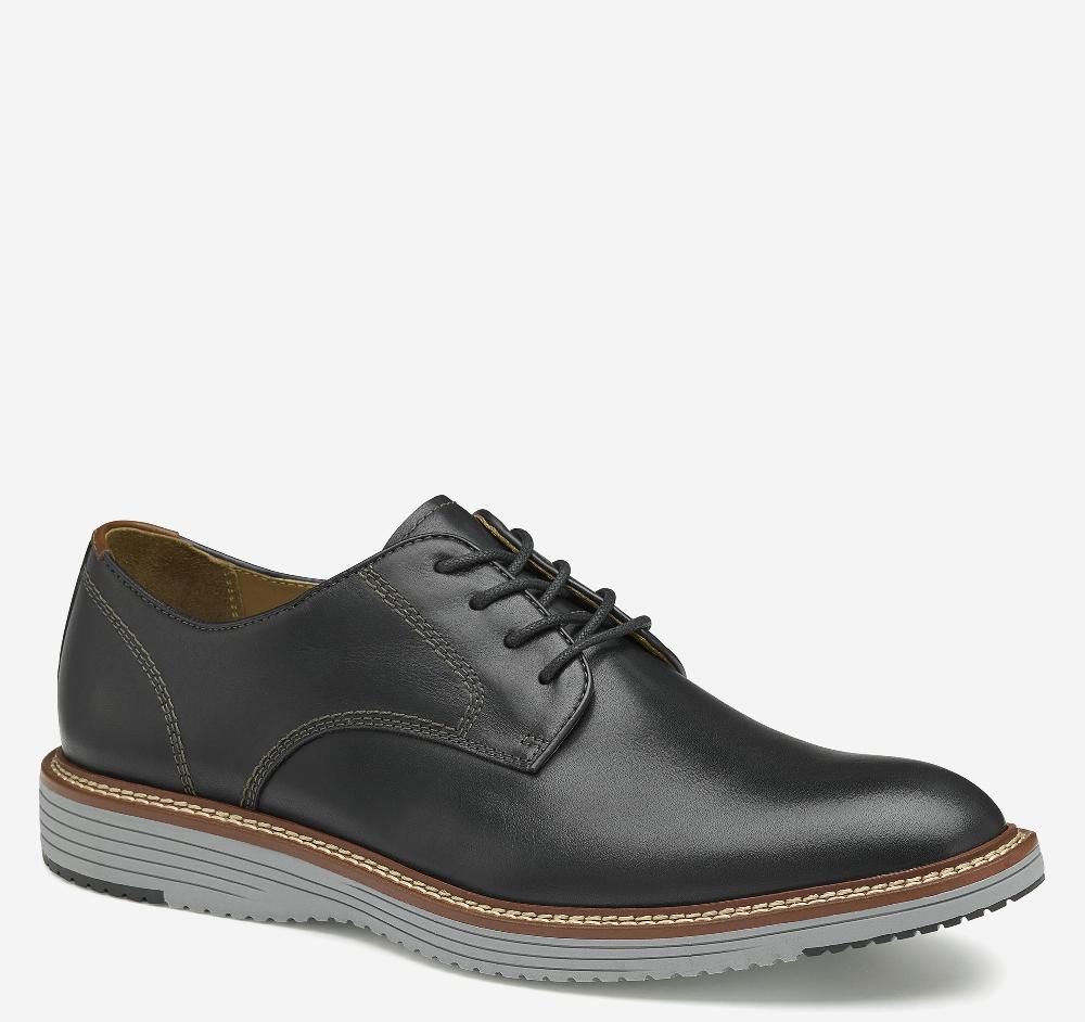 johnston & murphy Upton Plain Toe Black Full Grain