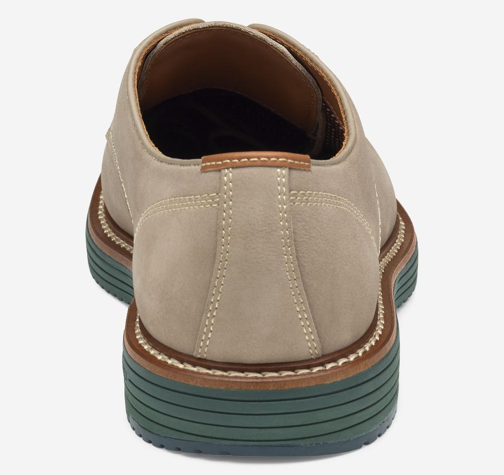 Johnston & Murphy Upton Plain Toe Taupe Nubuck