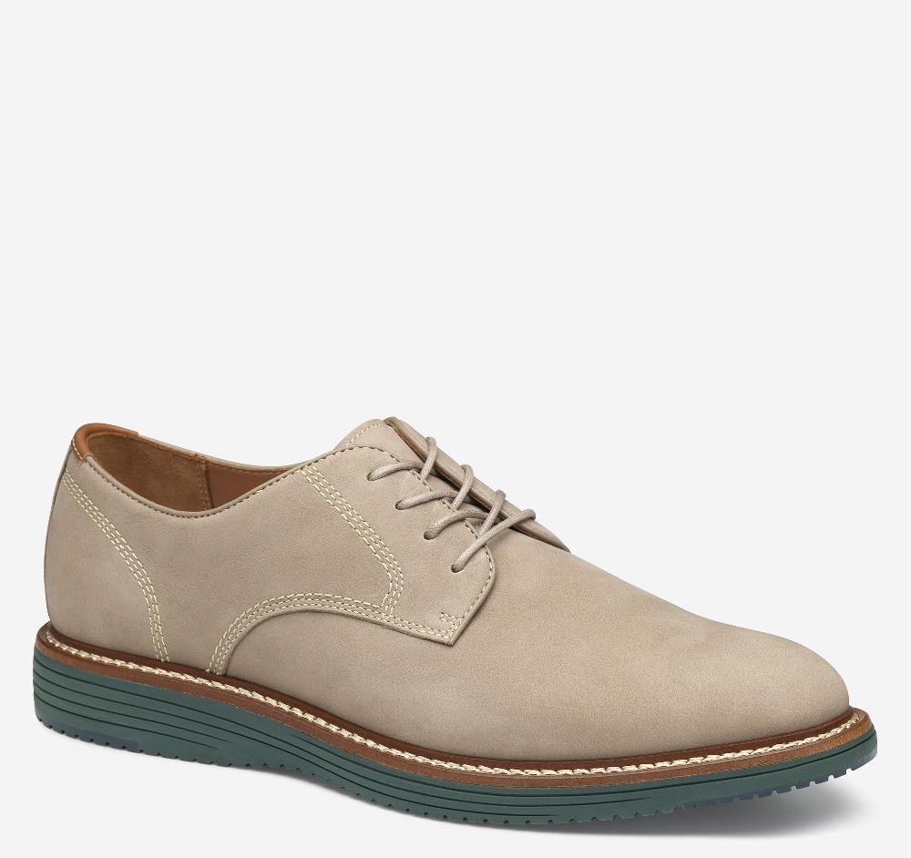 johnston & murphy Upton Plain Toe Taupe Nubuck