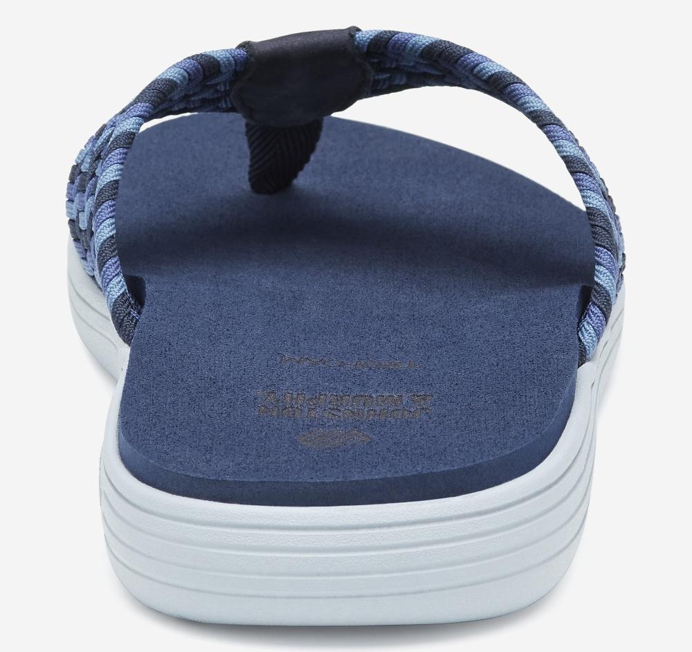 Johnston & Murphy Upton Woven Flip-Flop Navy Nylon