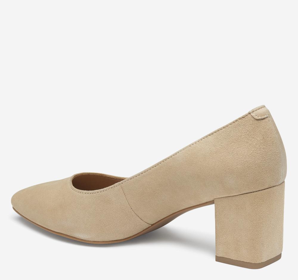 Johnston & Murphy Vicki Pump Sand Kid Suede