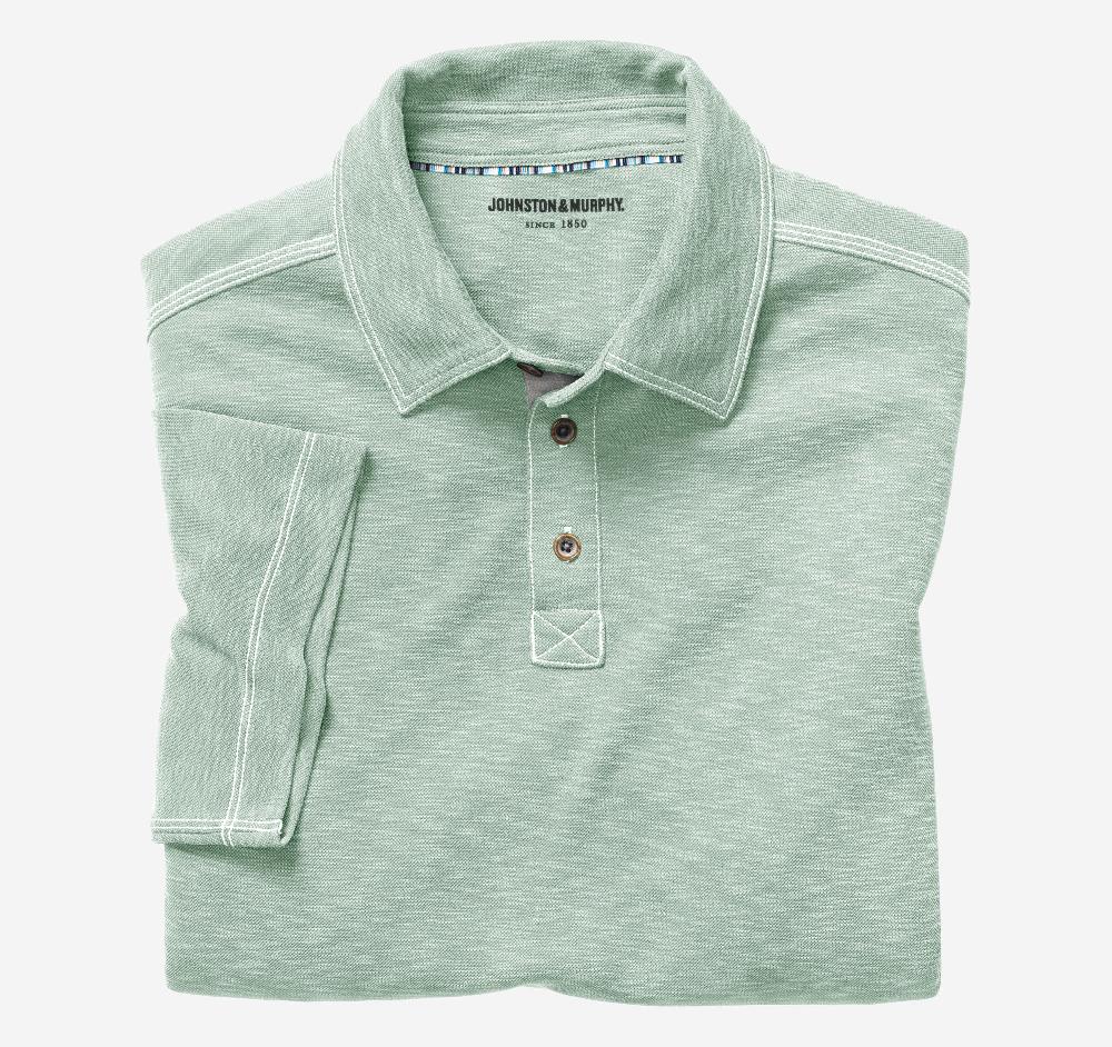 johnston & murphy Vintage Slub Polo Mint