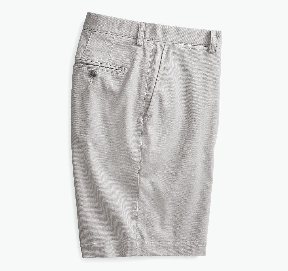 Johnston & Murphy Washed Chino Shorts Light Gray
