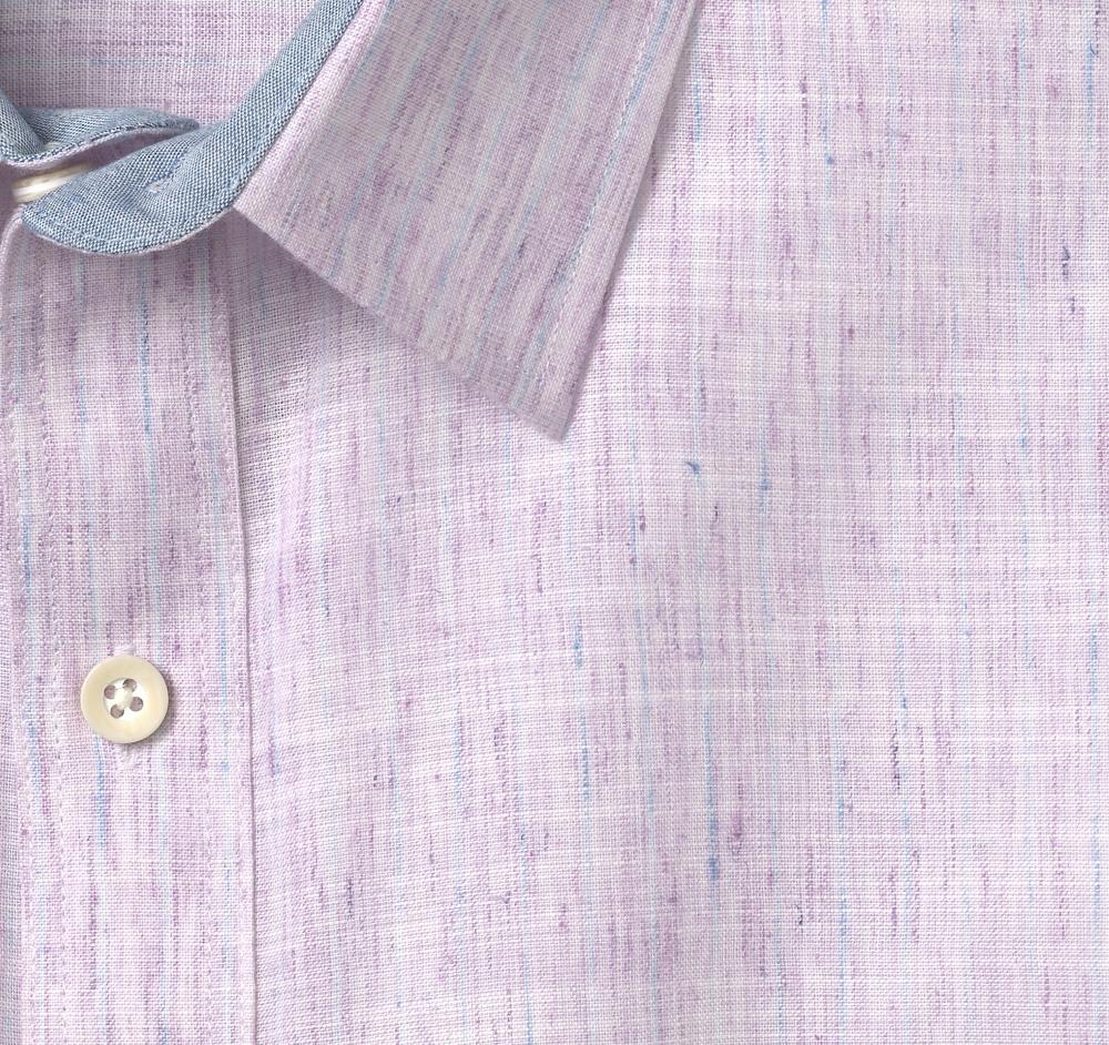 Johnston & Murphy Washed Slubbed Shirt Pink Slub