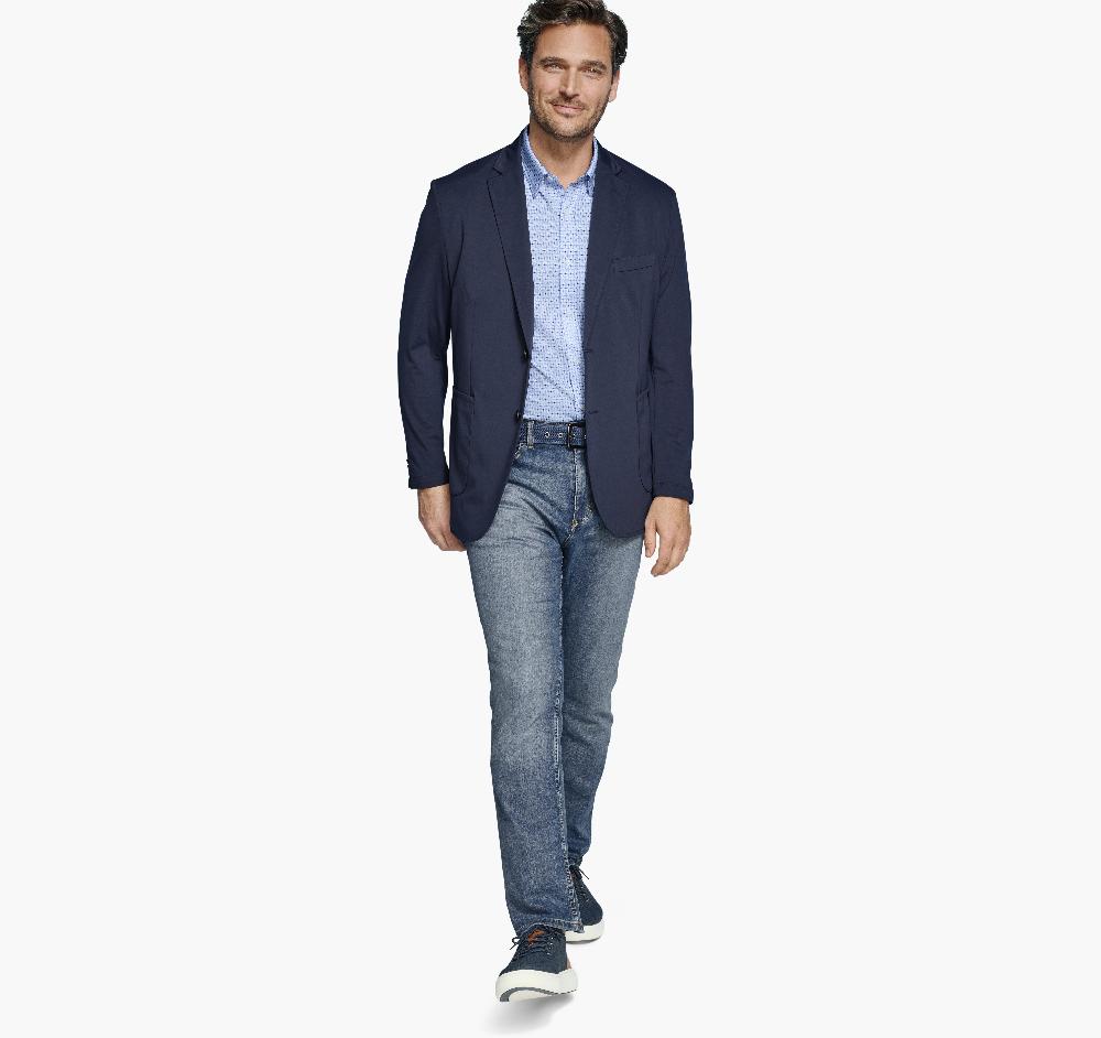 Johnston & Murphy XC Flex® Knit Blazer Navy