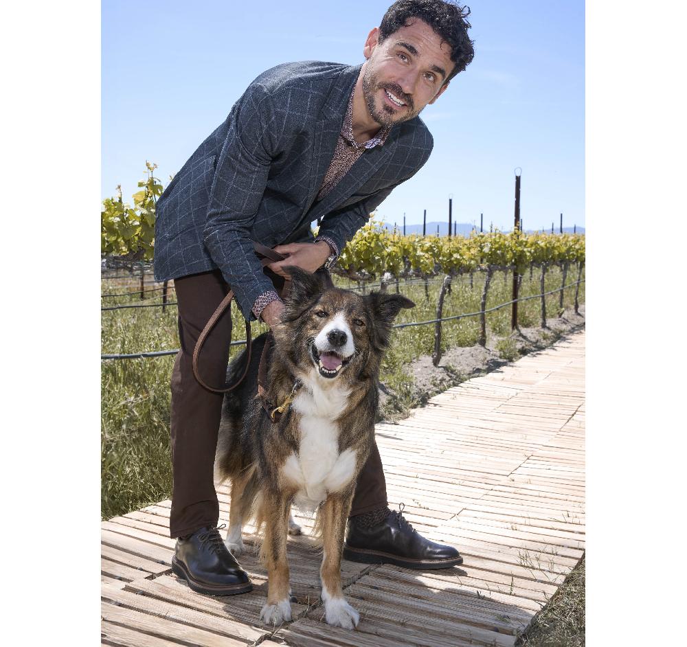 Johnston & Murphy XC Flex® Knit Blazer Navy Plaid