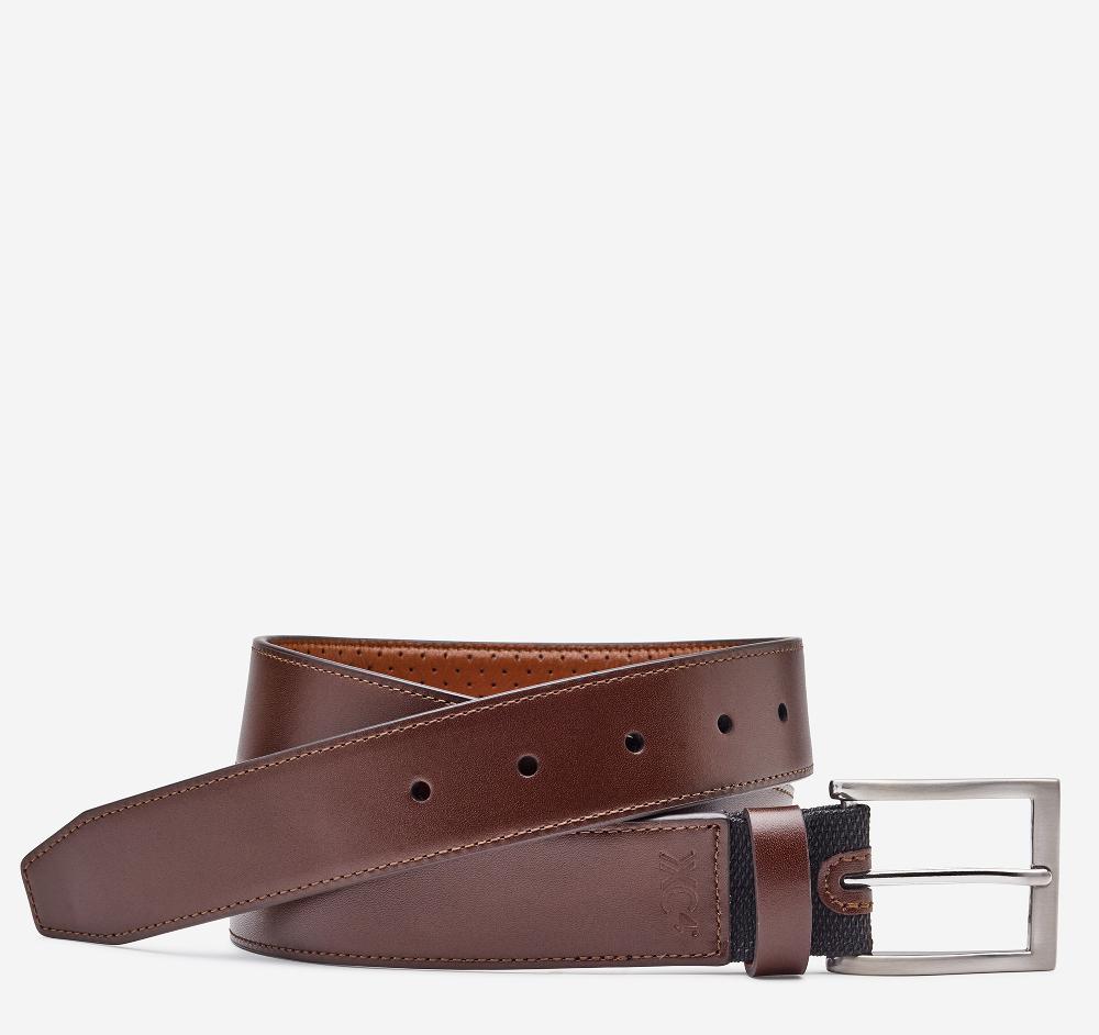 johnston & murphy XC4® Dress Belt Mahogany