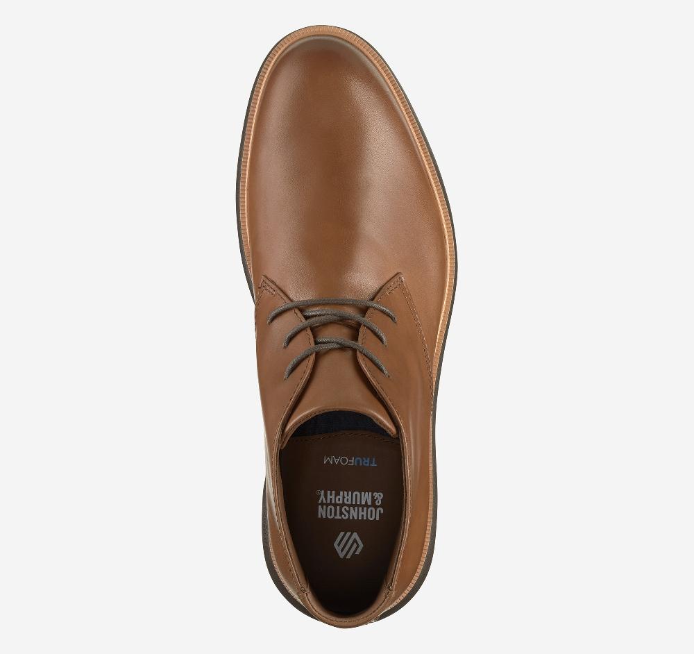 Johnston & Murphy Larkin Chukka Boot Tan Italian Calfskin