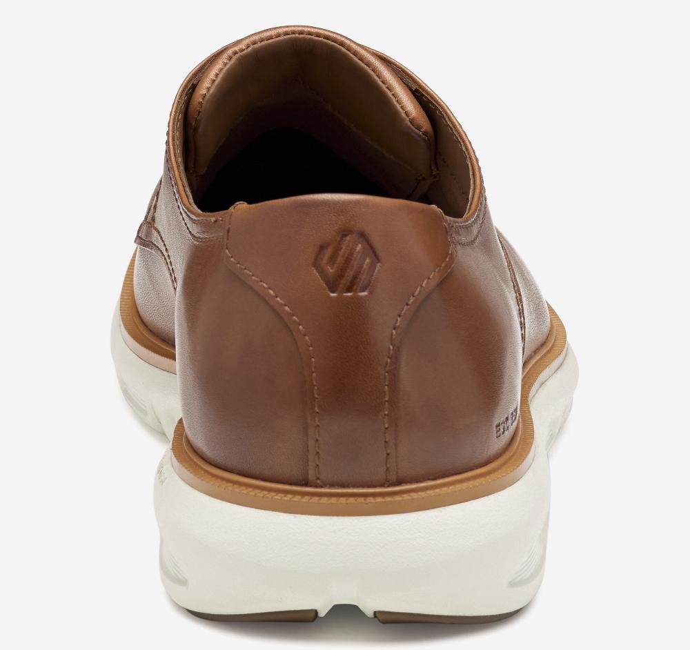 Johnston & Murphy Larkin Plain Toe Tan Italian Calfskin