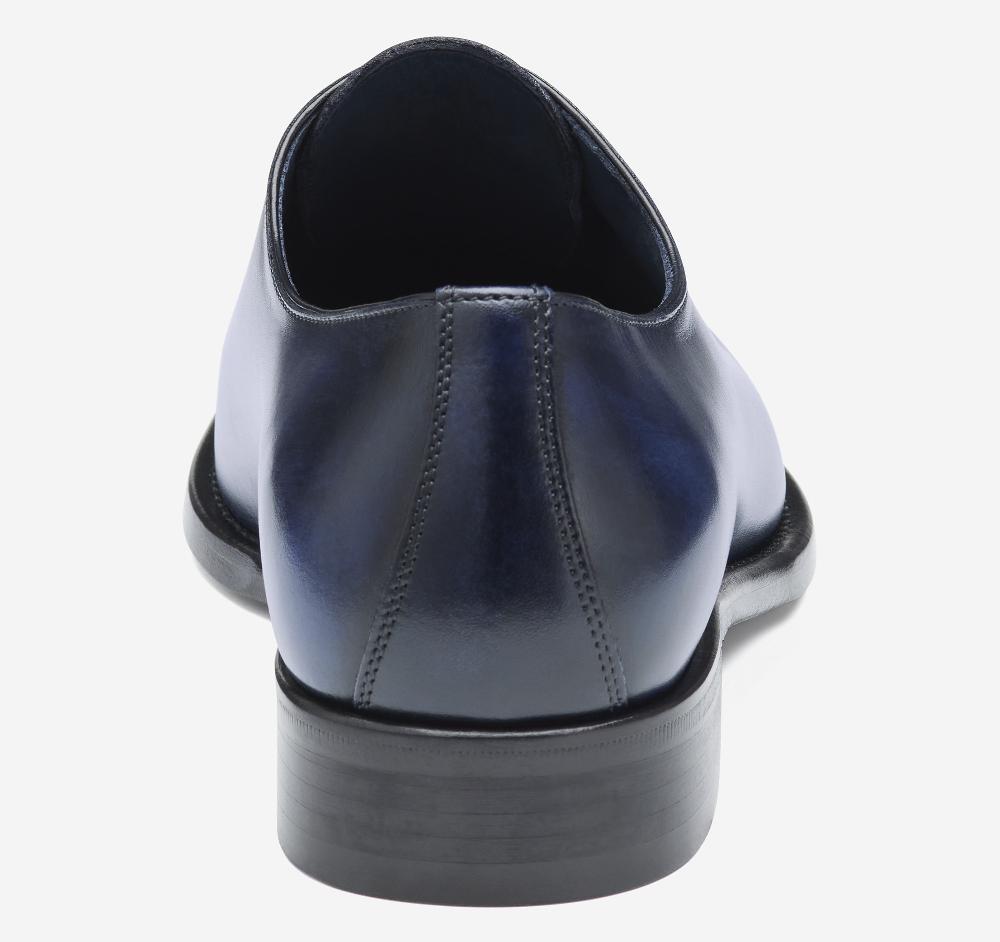 Johnston & Murphy Larson Plain Toe Navy Italian Calfskin