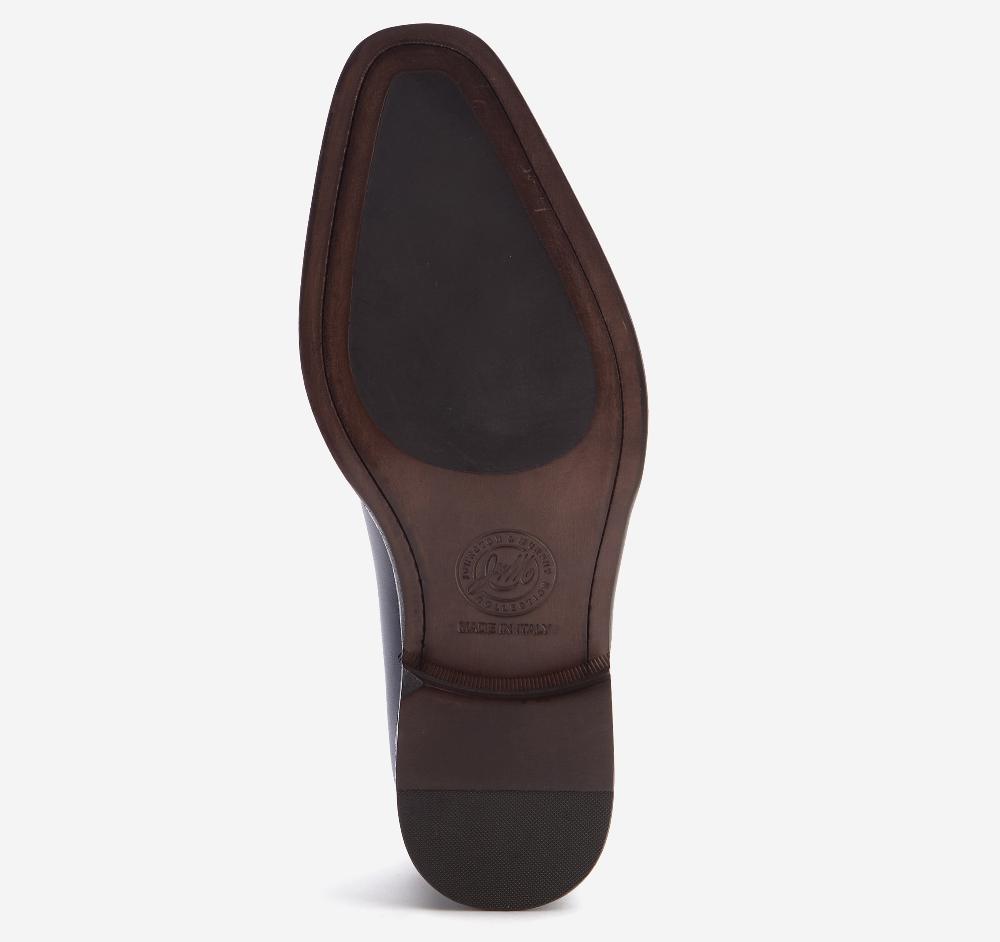 Johnston & Murphy Larson Plain Toe Navy Italian Calfskin
