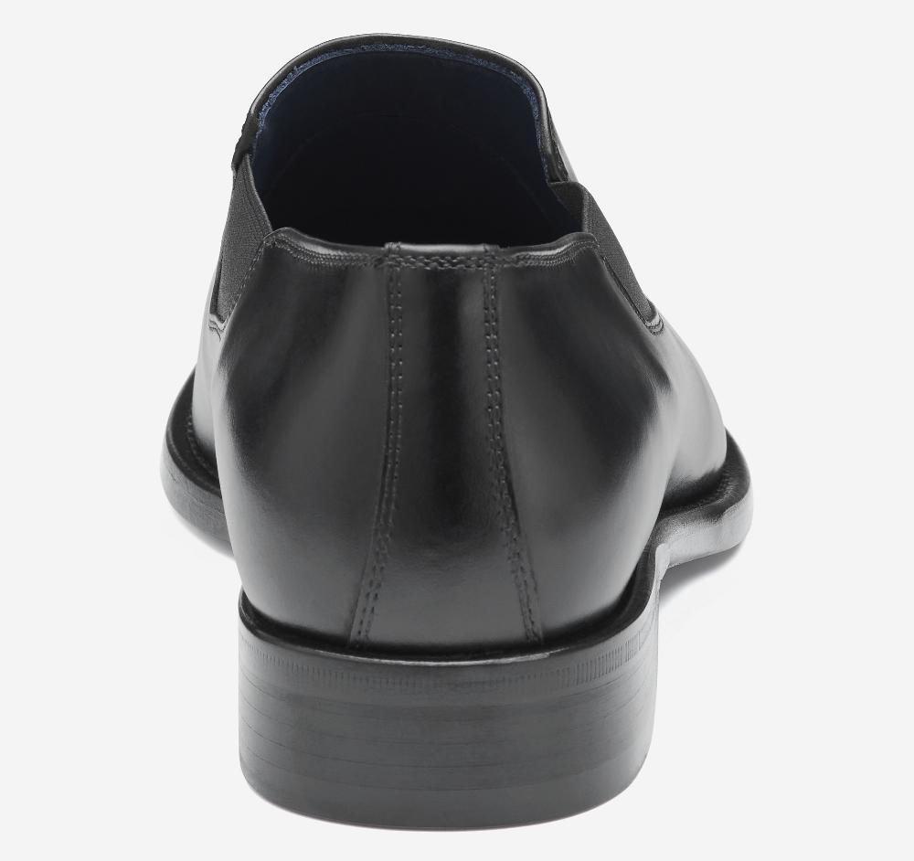 Johnston & Murphy Larson Slip-On Black Italian Calfskin