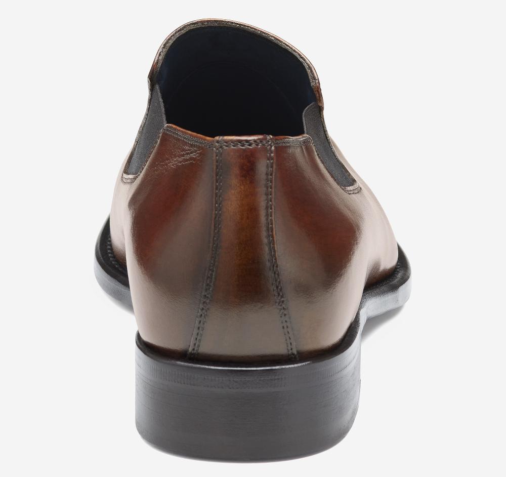Johnston & Murphy Larson Slip-On Mahogany Italian Calfskin