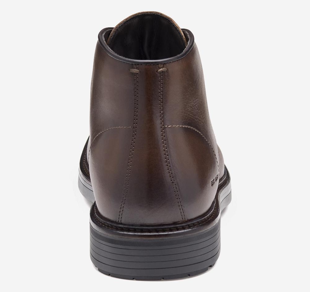 Johnston & Murphy Latham Chukka Boot Dark Brown European Calfskin
