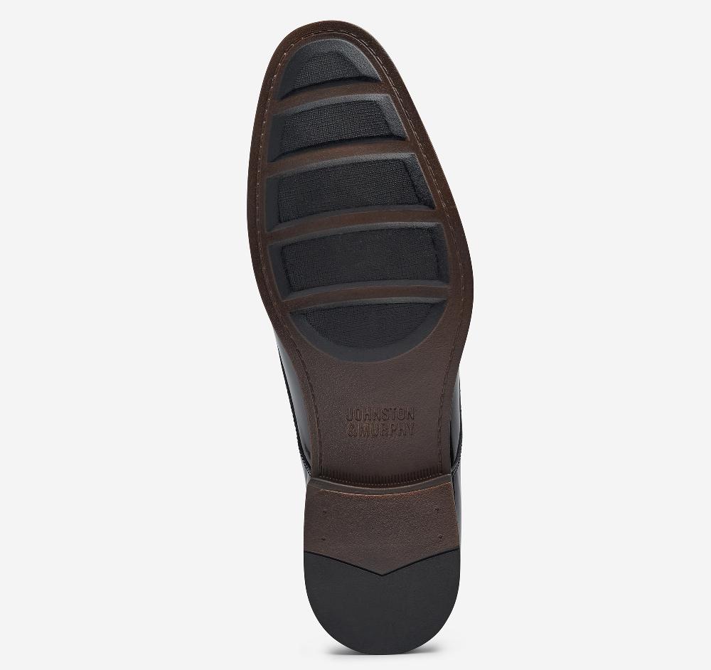 Johnston & Murphy Lewis Plain Toe Black Patent Leather