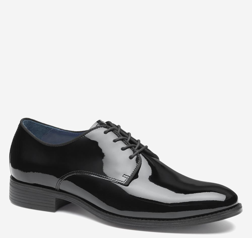 johnston & murphy Lewis Plain Toe Black Patent Leather