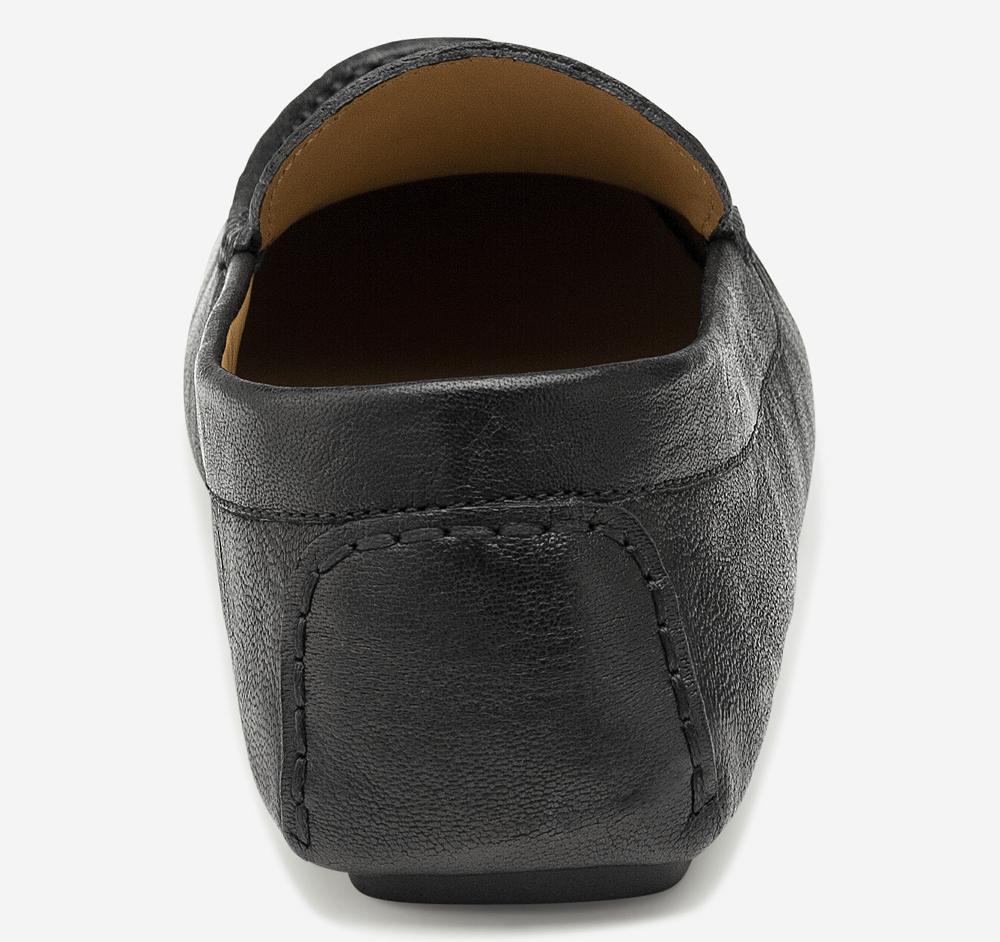 Johnston & Murphy Maggie Penny Black Italian Washed Sheepskin