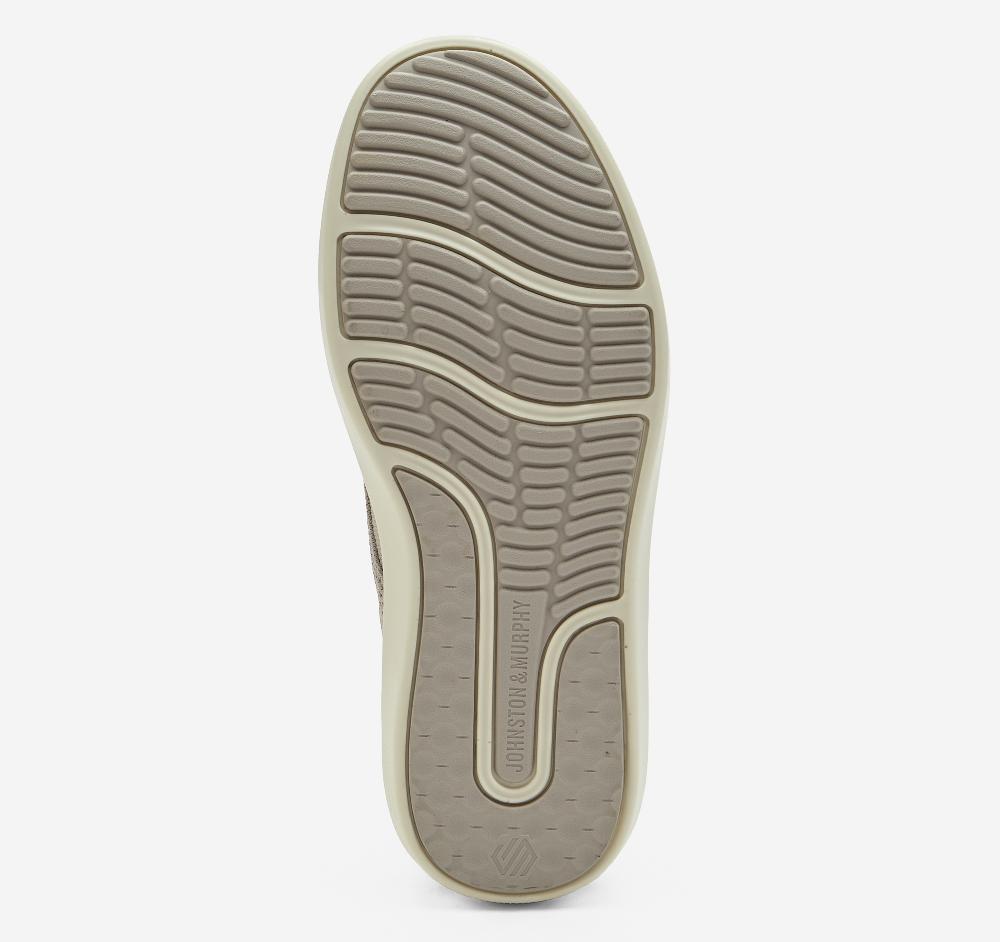 Johnston & Murphy McGuffey 2 Knit Plain Toe Beige Knit