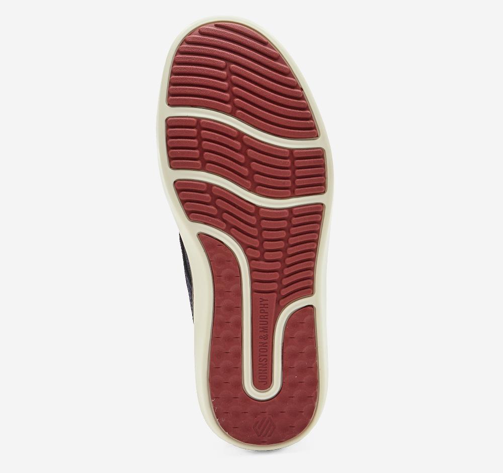 Johnston & Murphy McGuffey 2 Knit Plain Toe Navy Knit