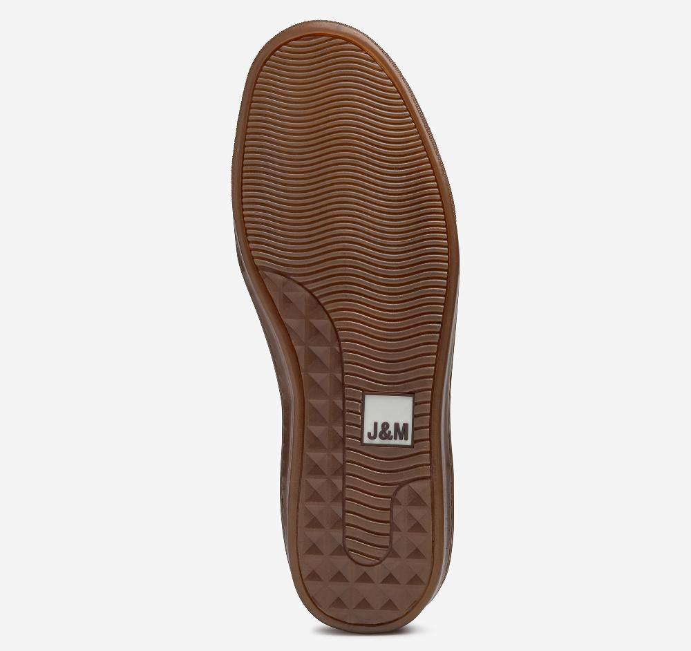 Johnston & Murphy McGuffey T-Toe Black Embossed Full Grain/Suede