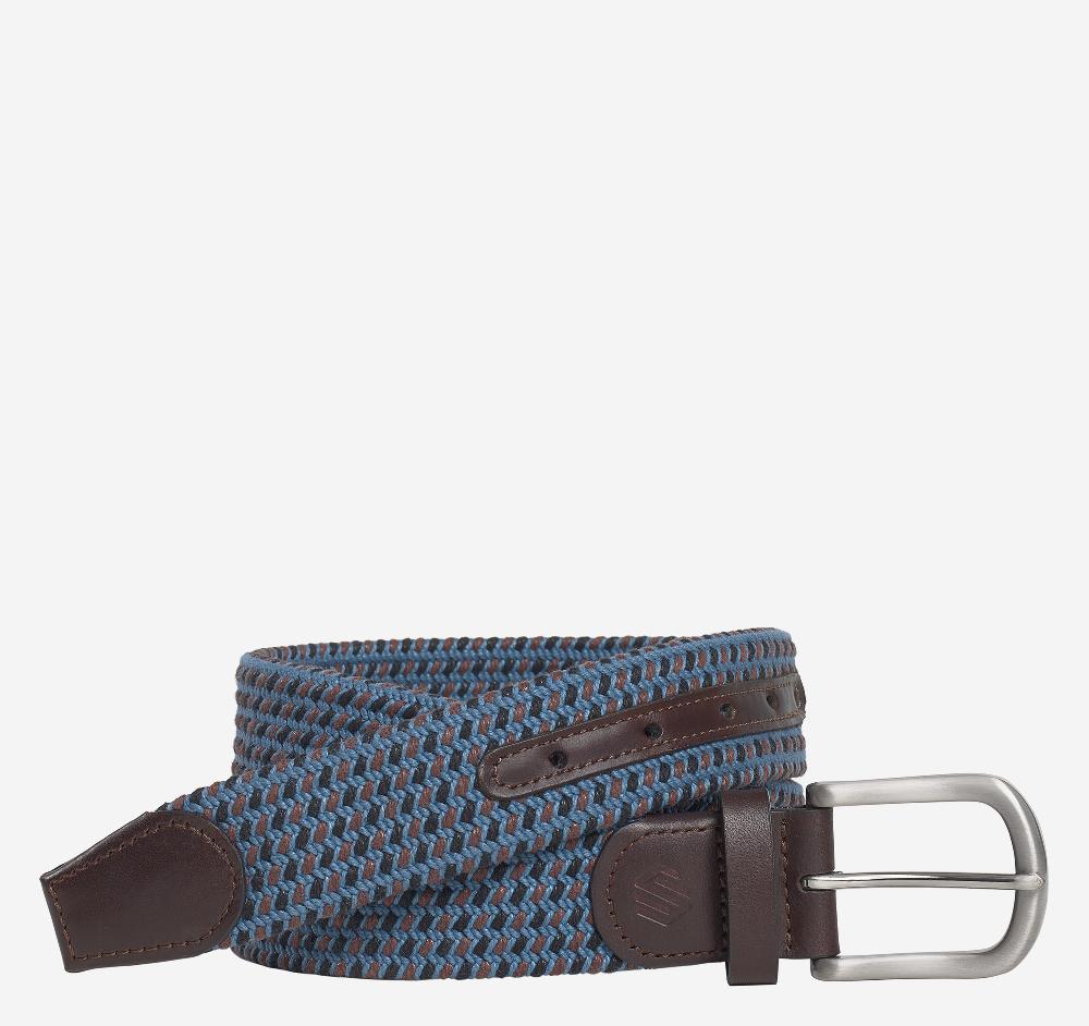 johnston & murphy Multicolor Woven Belt Navy/Blue/Brown