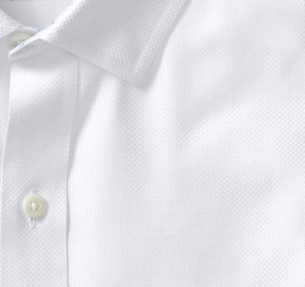 Johnston & Murphy Non-Iron Dress Shirt White Solid Birdseye