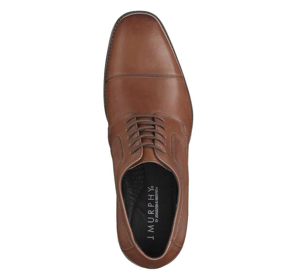 Johnston & Murphy Novick Cap Toe Tan Italian Calfskin