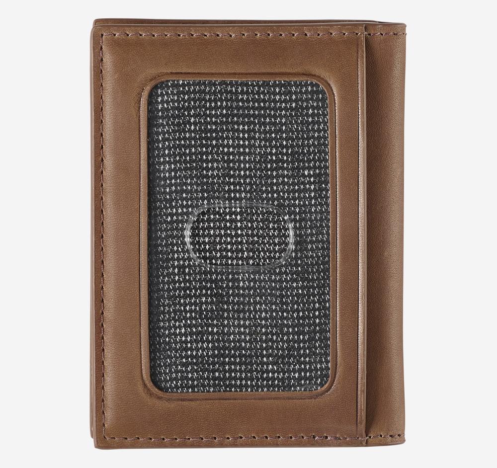 Johnston & Murphy Rhodes Bifold Card Case Tan Full Grain