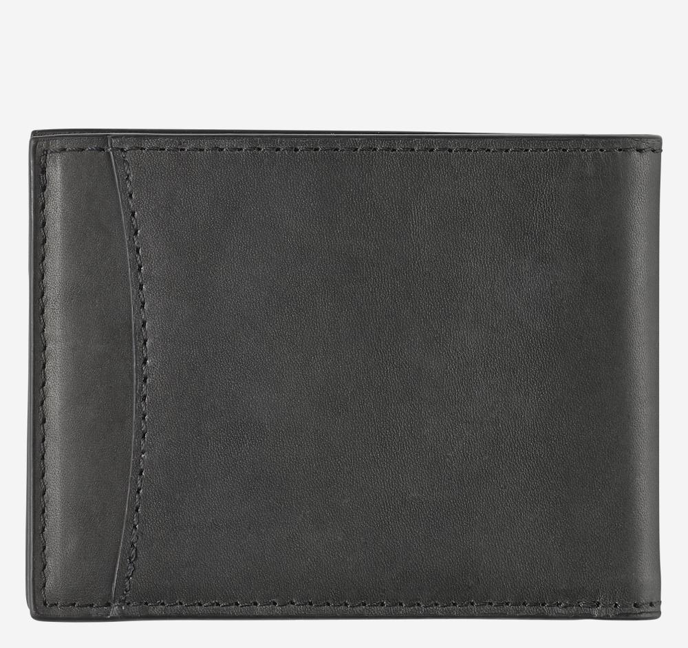 Johnston & Murphy Rhodes Billfold Wallet Black Full Grain
