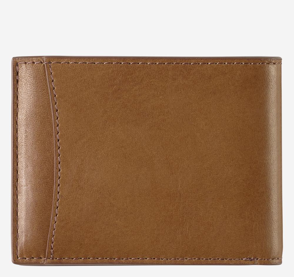 Johnston & Murphy Rhodes Billfold Wallet Tan Full Grain