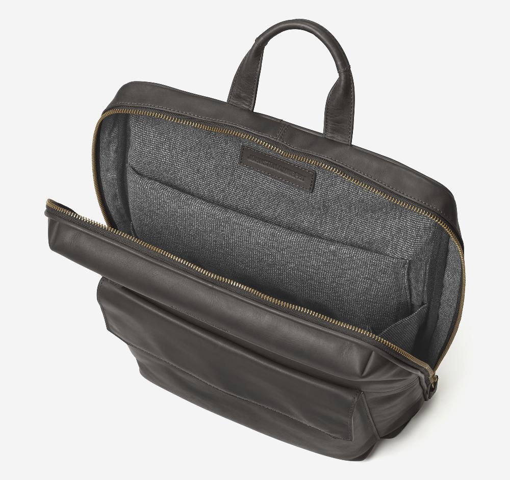 Johnston & Murphy Rhodes Commuter Backpack Black Full Grain