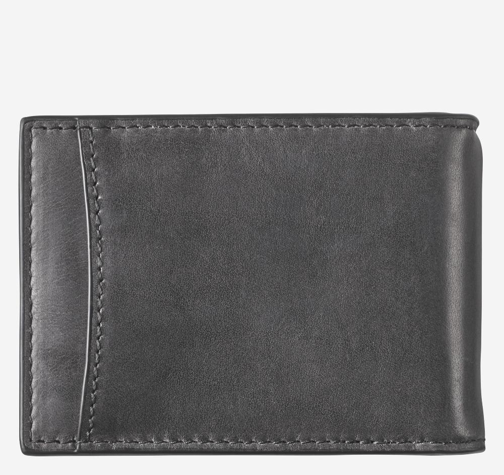 Johnston & Murphy Rhodes Snap Bill Till Black Full Grain