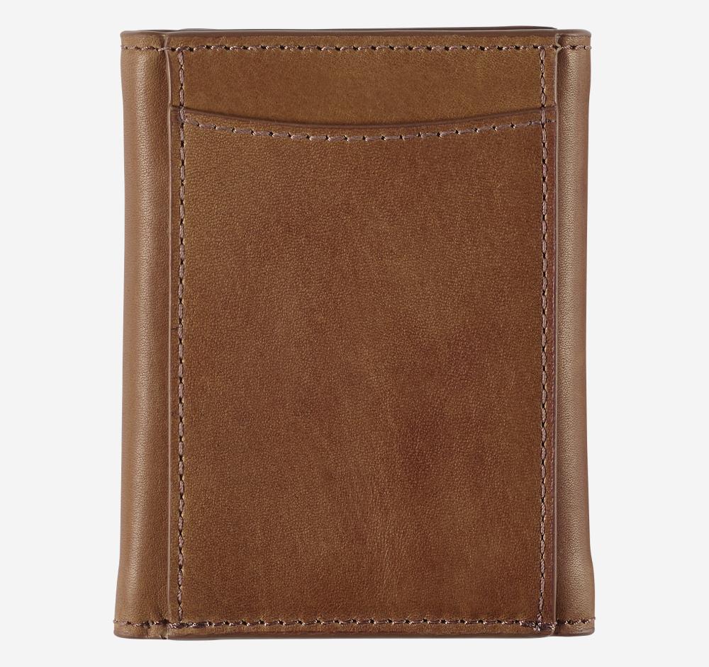 Johnston & Murphy Rhodes Trifold Wallet Tan Full Grain
