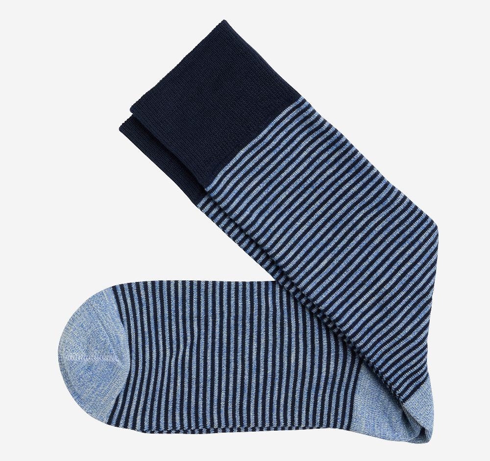 johnston & murphy Striped Dress Socks Blue Heathered Micro Stripe