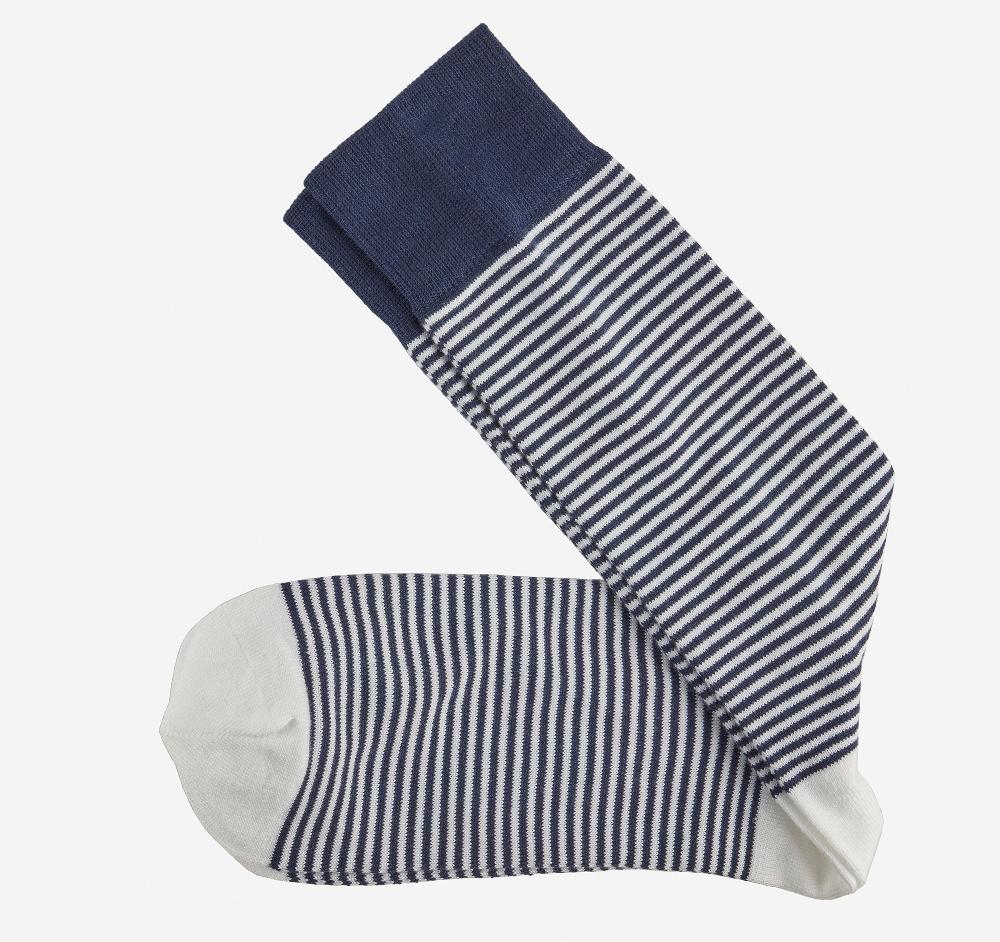 johnston & murphy Striped Dress Socks White Heathered Micro Stripe